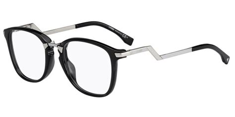 Fendi FF 0038 IRIDIA BUE Eyeglasses in Black Palladium Grey 